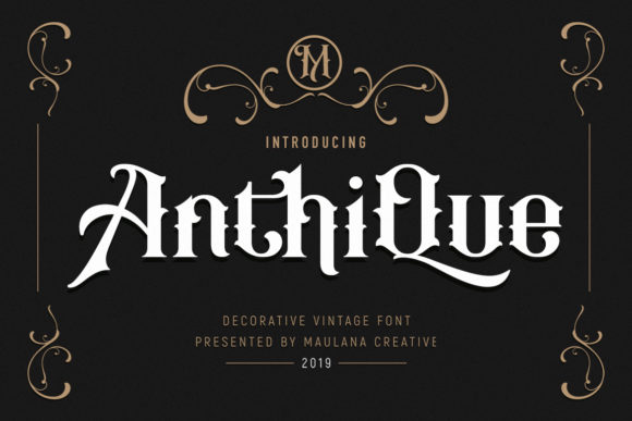 Anthique: A Charming Font for Elegant Editorial Design