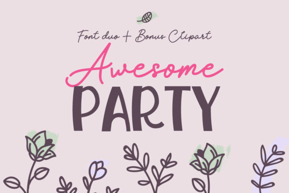 Awesome Party: A Font Duo for Eye-Catching Web Designs