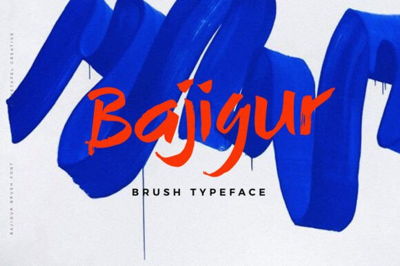 Bajigur: A Brush Display Typeface for Creative Web Design