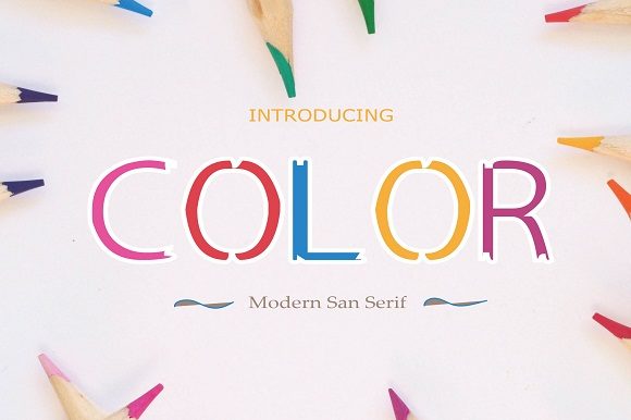 Color: A Joyful Display Font for Engaging Campaigns