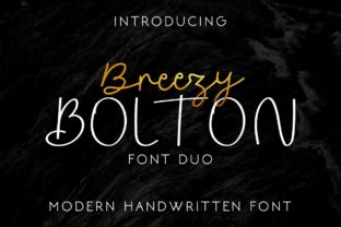 Discover Breezy Bolton: A Font Duo for Perfect Design Harmony