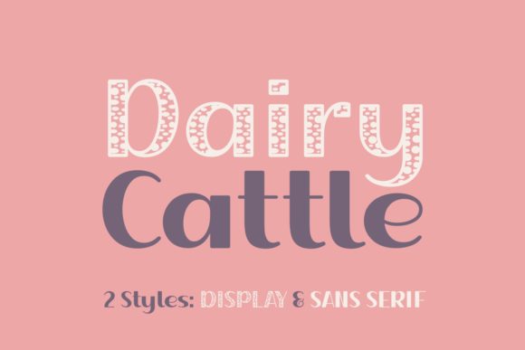 Enhance Your Brand with Dairy Cattle: A Versatile Serif Font