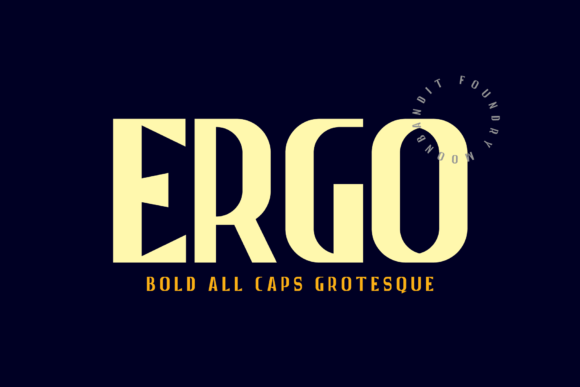 Ergo: A Bold and Vintage Sans Serif for Modern Branding