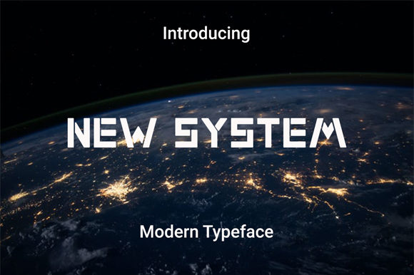 Exploring New System: A Modern and Authentic Display Font
