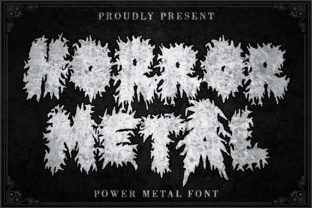 Horror Metal: A Bold Blackletter Typeface for Fearless Design