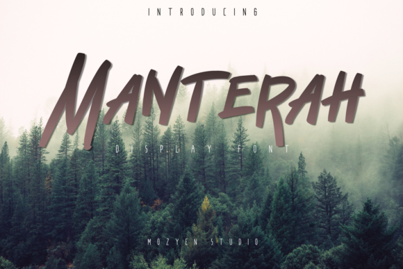 Manterah: A Bold and Authentic Display Font for Web Design