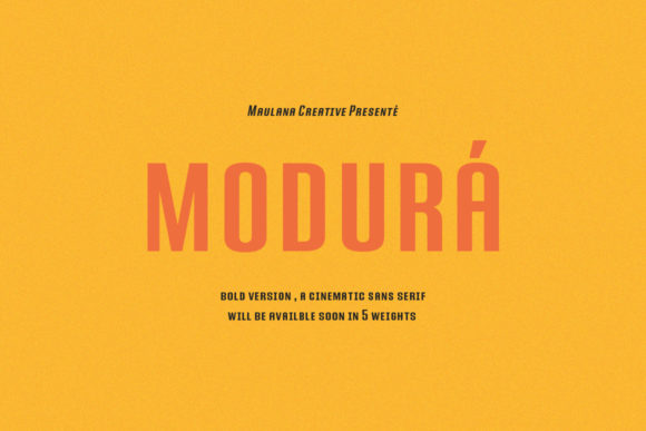 Modura: The Bold and Authentic Font for Eye-Catching Campaigns