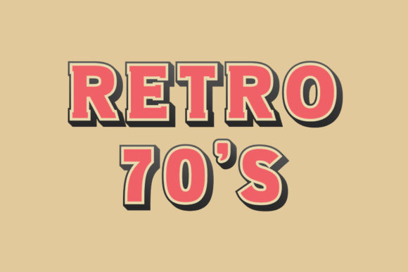 Retro 70s: A Bold and Fun Display Font for Modern Marketers