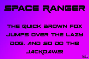 Space Ranger: A Sleek Display Font for Modern Branding