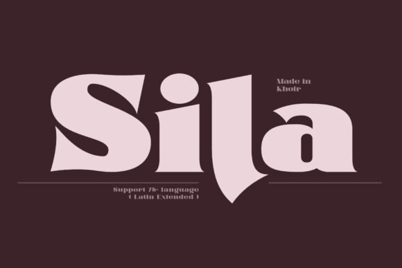 Transform Your Brand with Sila: A Bold and Thick Display Font