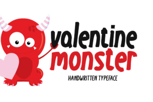Valentine Monster: A Playful Handwritten Font for Editorial Design